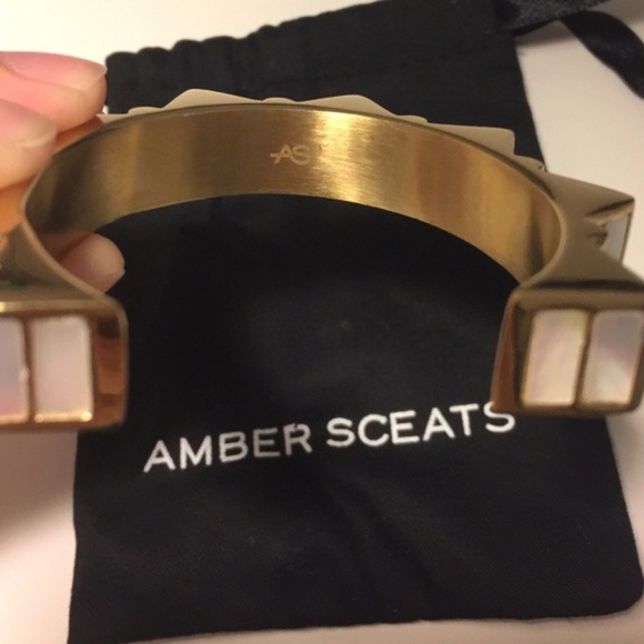 New Amber Sceats moonchild mother of pearl bangle - Picture 5 of 6